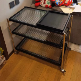 Vintage Wood 3-Tier Storage Shelf