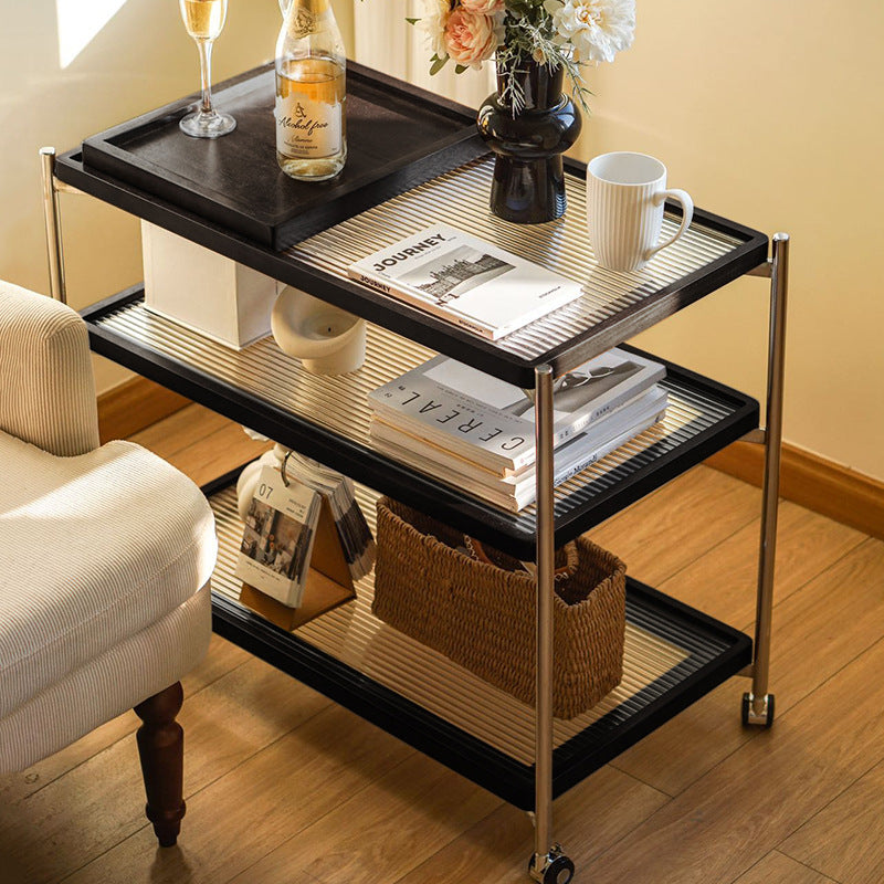 Vintage Wood 3-Tier Storage Shelf