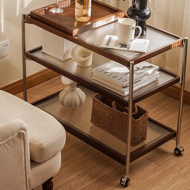 Vintage Wood 3-Tier Storage Shelf