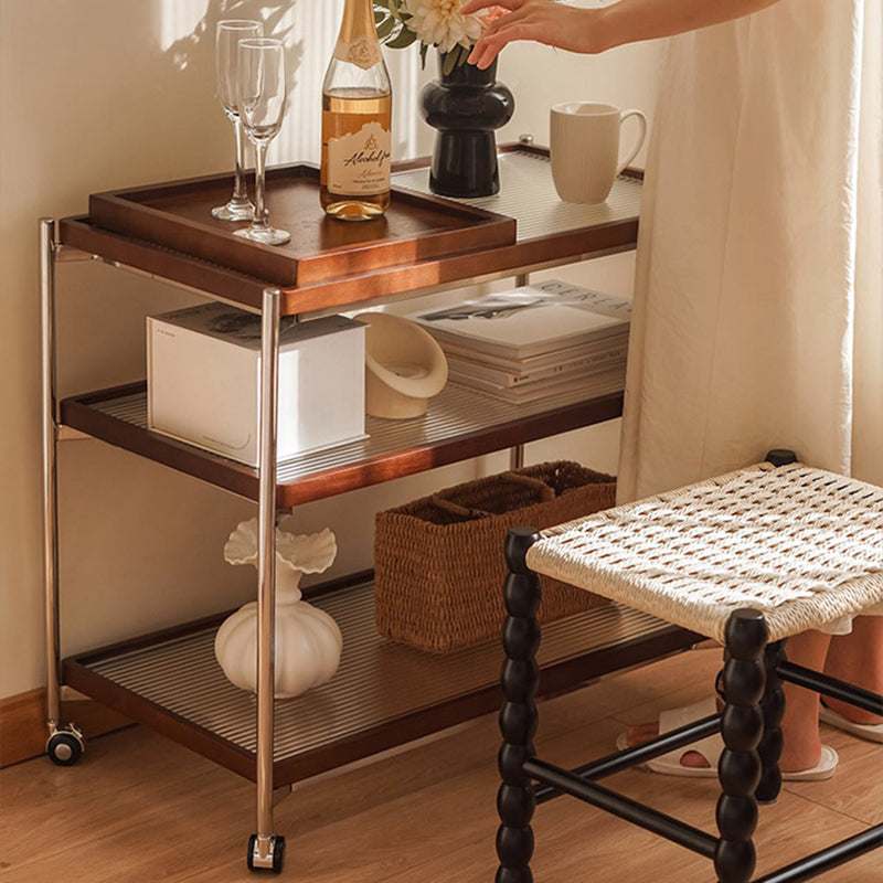 Vintage Wood 3-Tier Storage Shelf