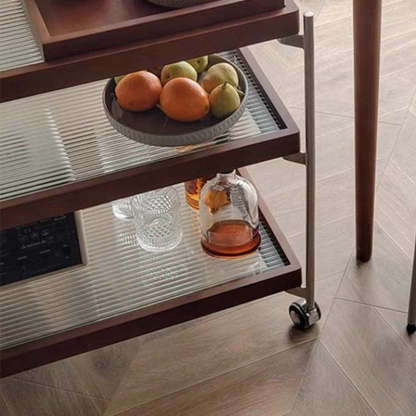 Vintage Wood 3-Tier Storage Shelf