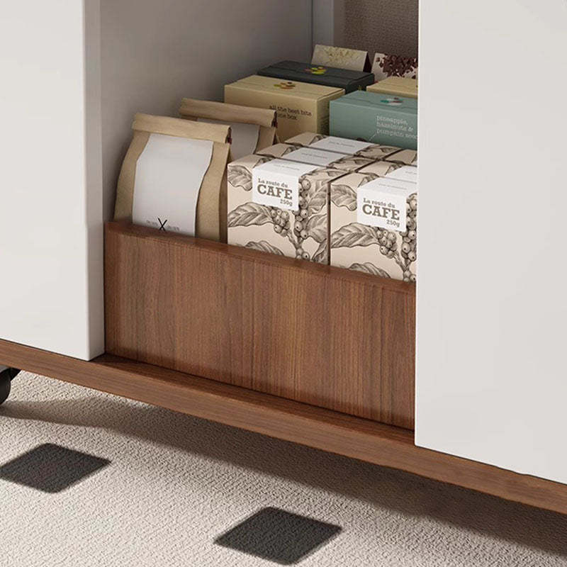 Nordic Eco-Board Trapezoid Side Table with Rotatable Lift