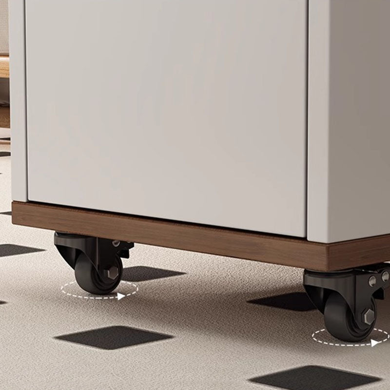 Nordic Eco-Board Trapezoid Side Table with Rotatable Lift
