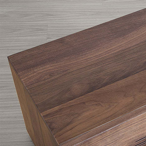Minimalist Cherry Nightstand 2-Drawer
