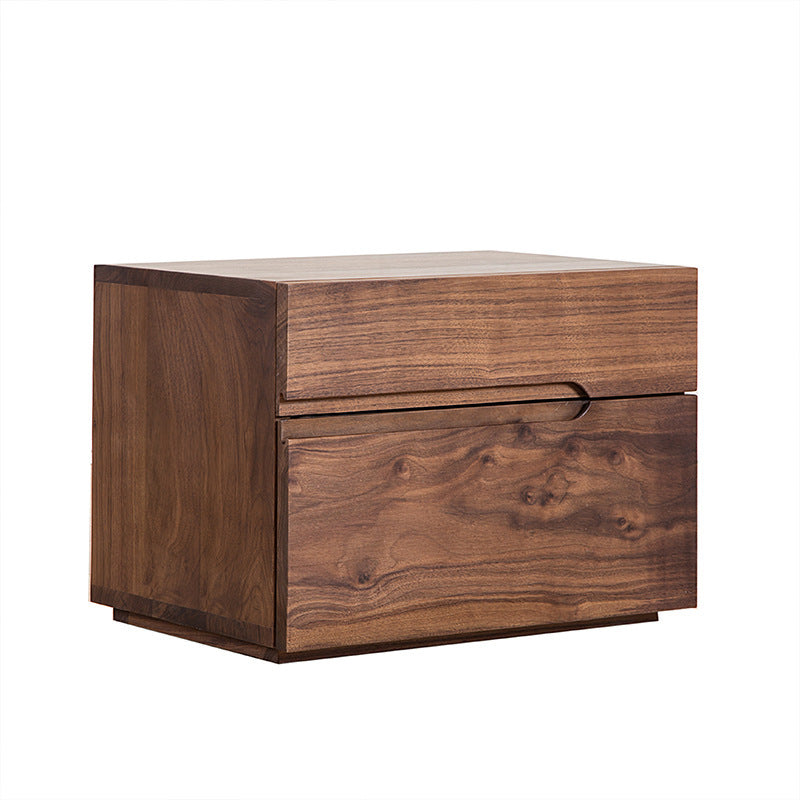Minimalist Cherry Nightstand 2-Drawer