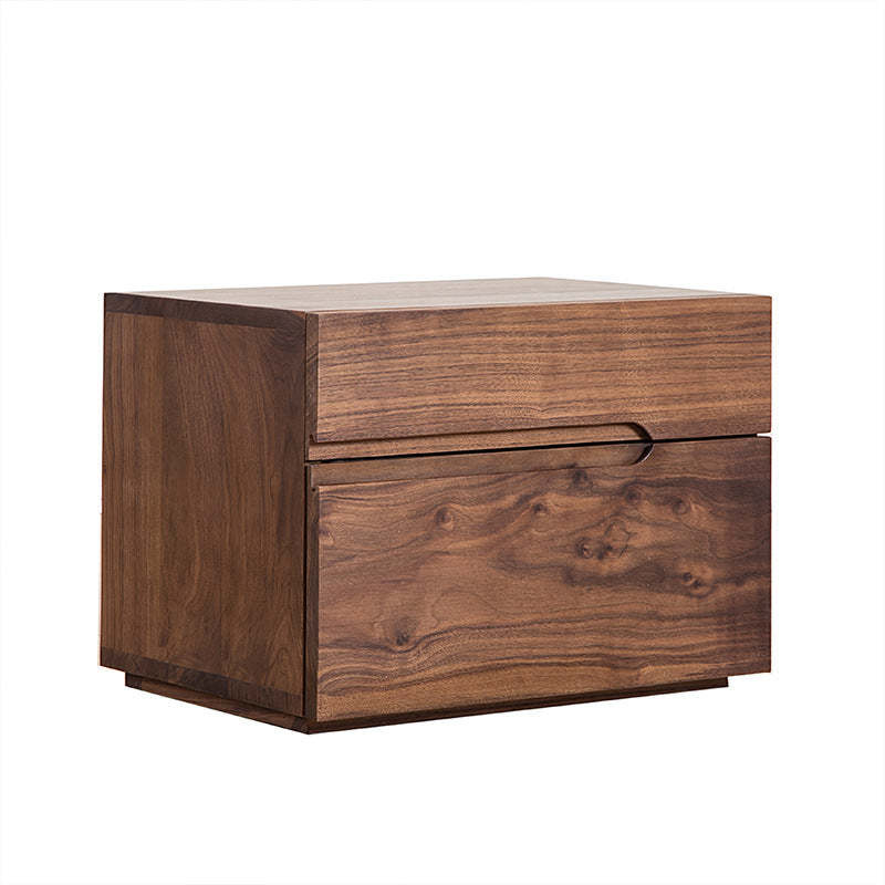 Minimalist Cherry Nightstand 2-Drawer