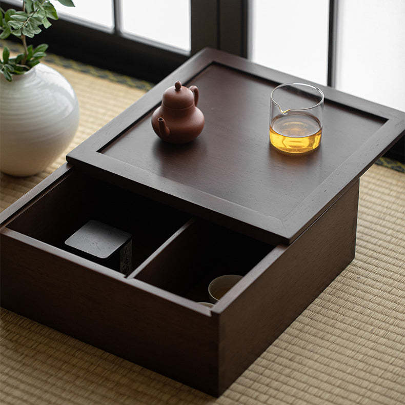Japanese Wood Side Table 1-Tier