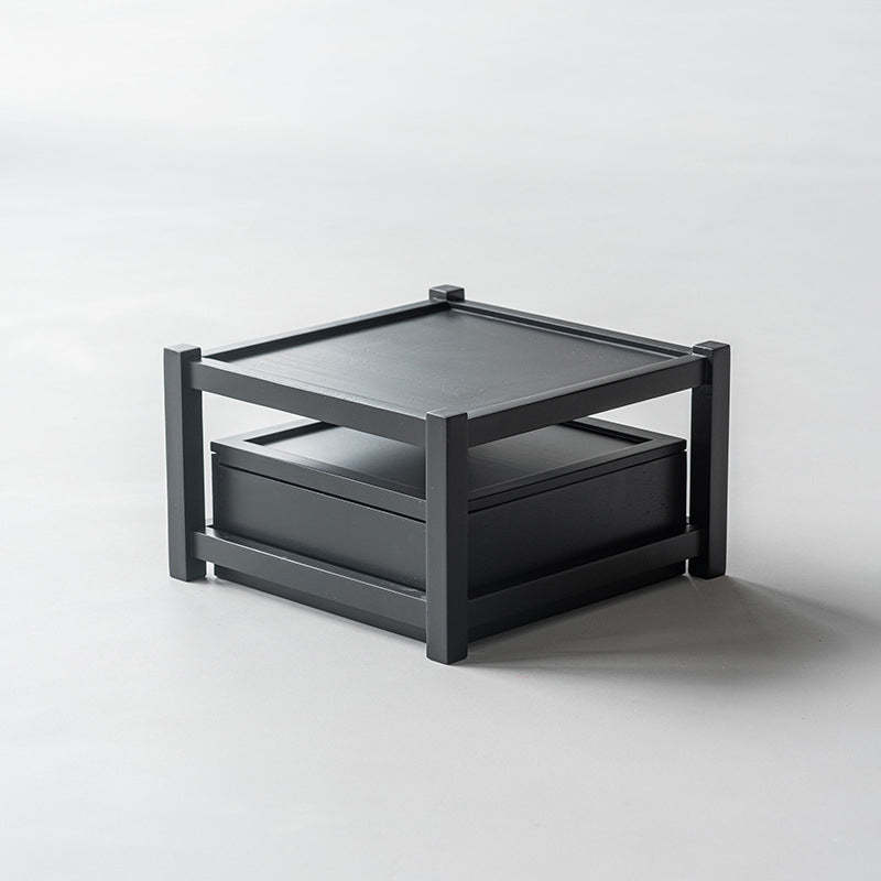 Japanese Wood Side Table 1-Tier