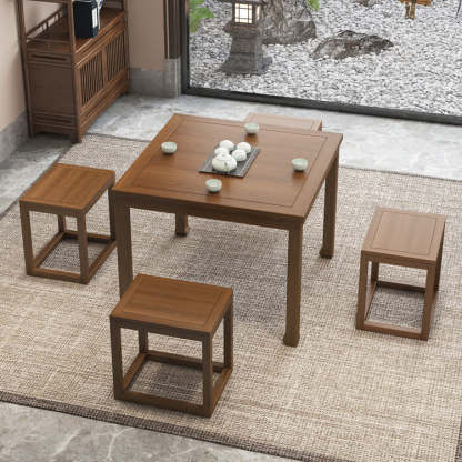 Chinese Wood End Table 1-Tier