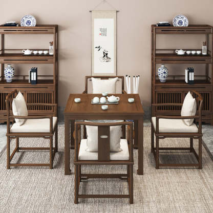 Chinese Wood End Table 1-Tier