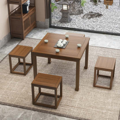 Chinese Wood End Table 1-Tier