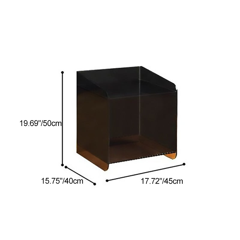 Scandinavian Acrylic Nightstand 2-Tier