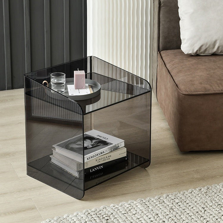 Scandinavian Acrylic Nightstand 2-Tier