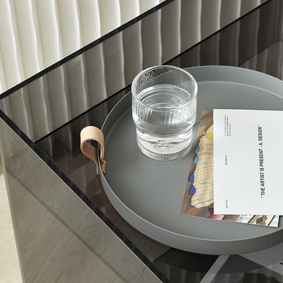 Scandinavian Acrylic Nightstand 2-Tier