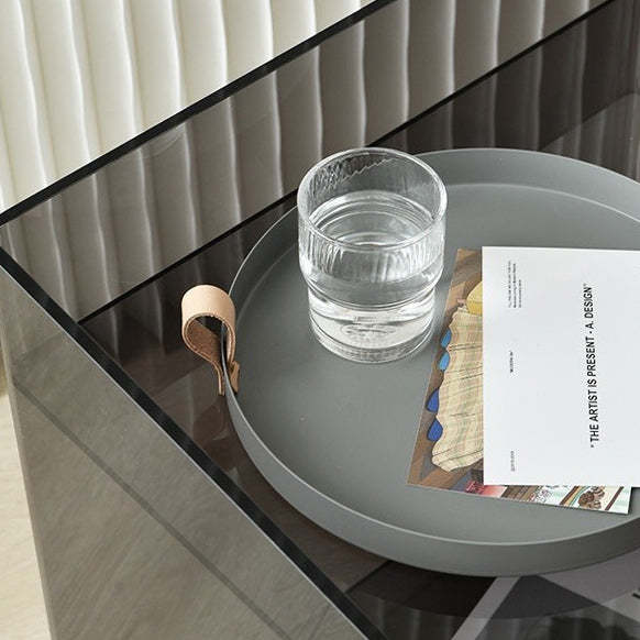 Scandinavian Acrylic Nightstand 2-Tier