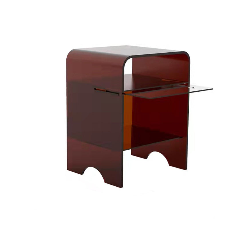 Minimalist Acrylic Arch End Table 3-Tier