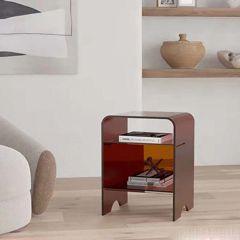 Wood minimalist 3-tier end & side tables — Without Cupboard Door