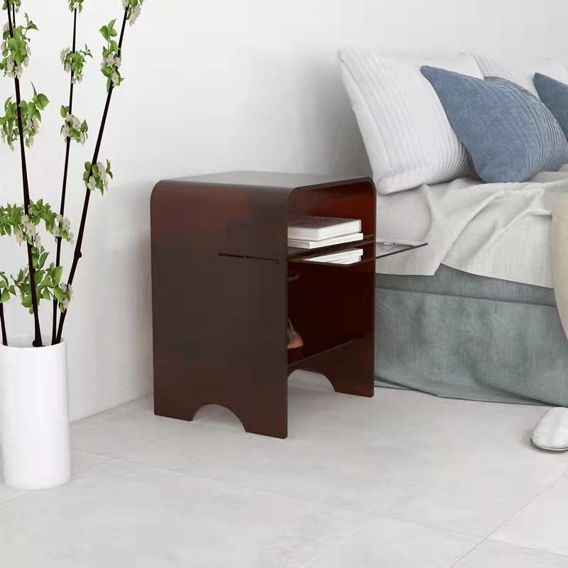 Minimalist Acrylic Arch End Table 3-Tier
