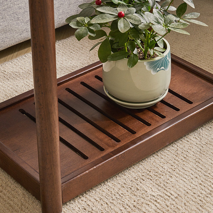 Minimalist Wood 2-Tier End Table