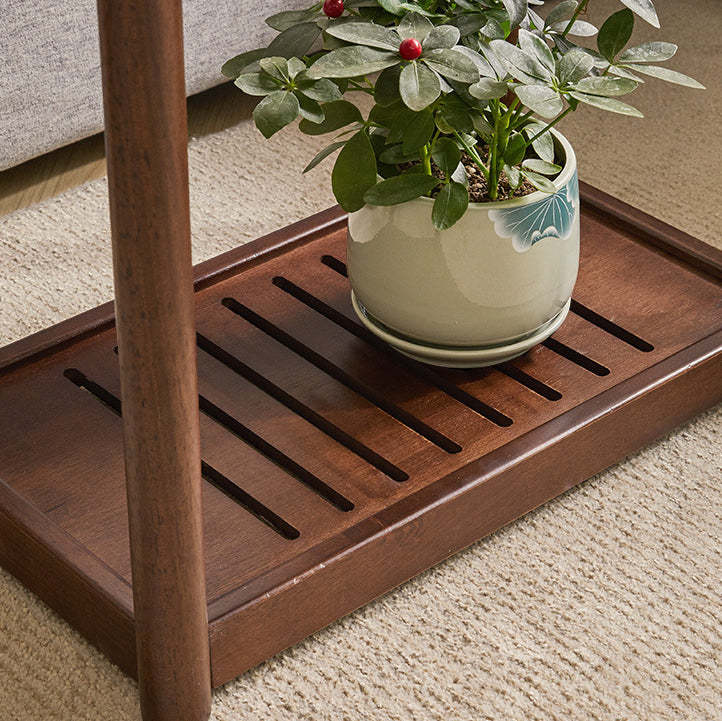 Minimalist Wood 2-Tier End Table