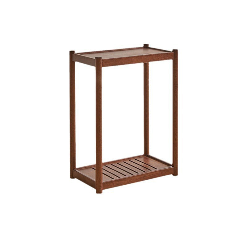 Minimalist Wood 2-Tier End Table