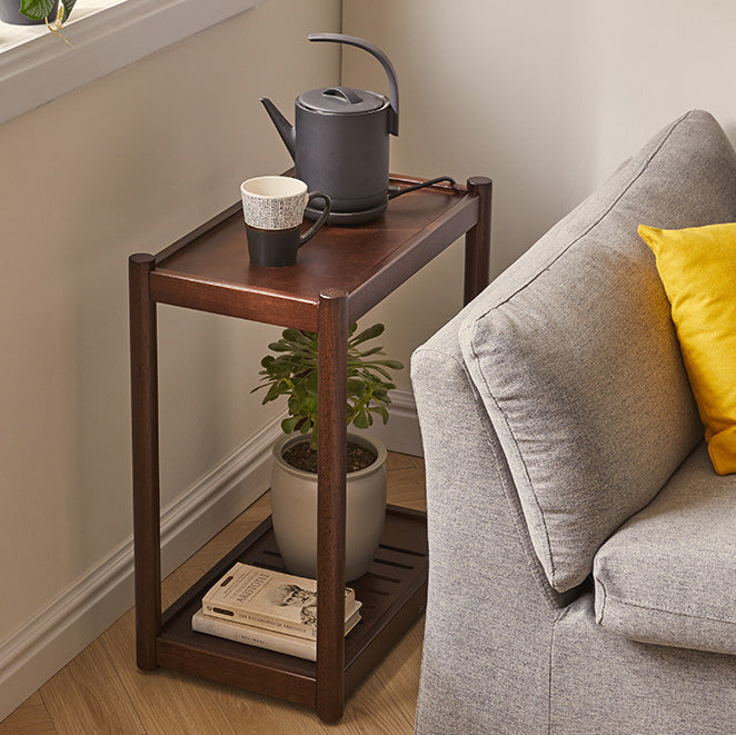Minimalist Wood 2-Tier End Table