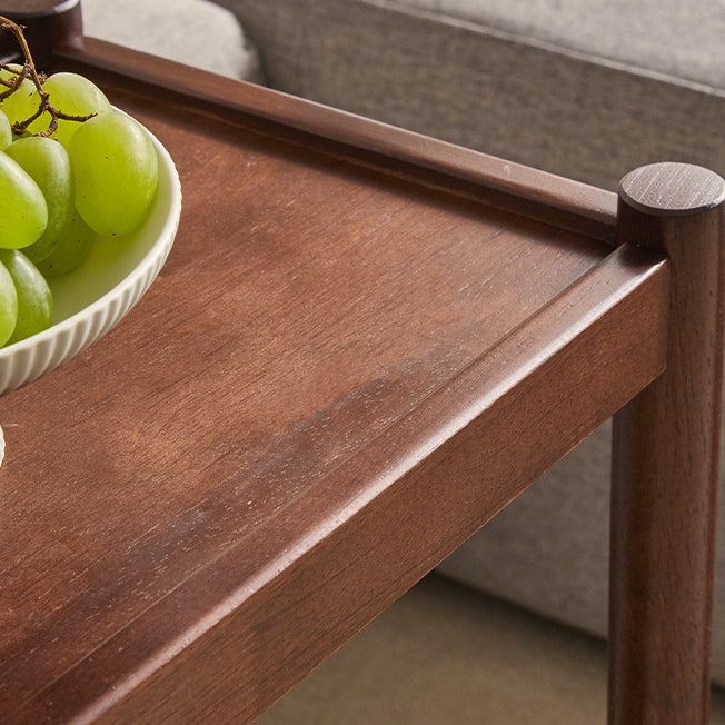 Minimalist Wood 2-Tier End Table