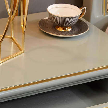 Modern Textured Wood 2-Drawer Nightstand