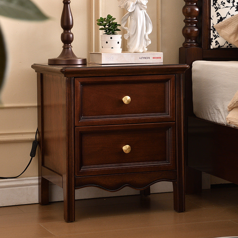 Vintage Wood 1/2/3-Drawer Bedroom Storage — C