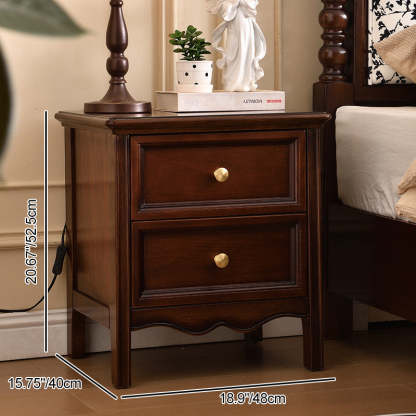 Vintage Wood 1/2/3-Drawer Bedroom Storage