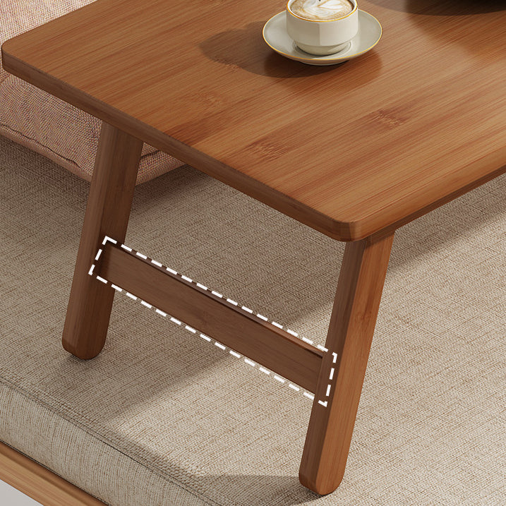 Japanese Bamboo Foldable 1-Tier End Table