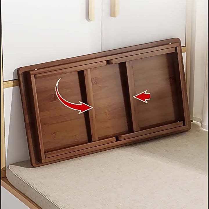 Japanese Bamboo Foldable 1-Tier End Table
