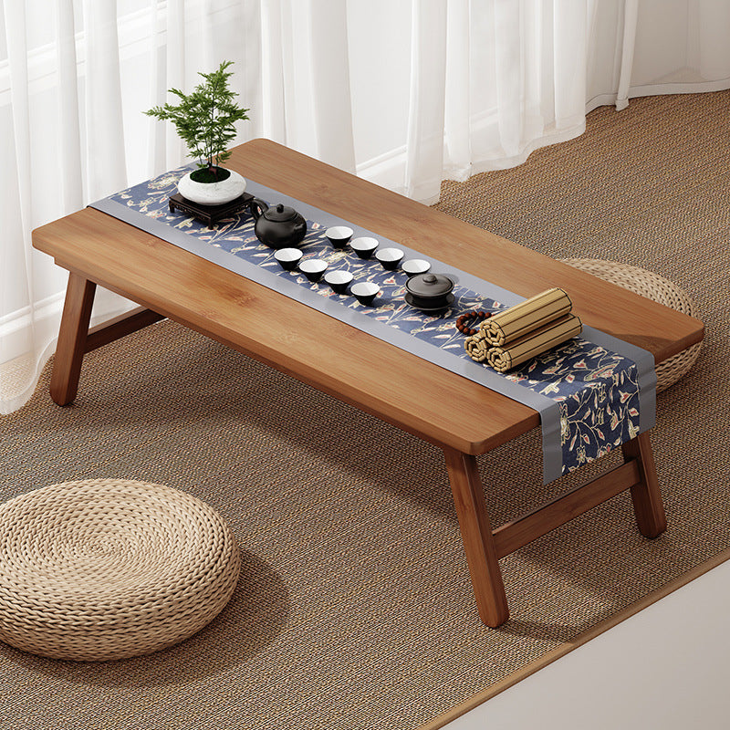 Japanese Bamboo Foldable 1-Tier End Table