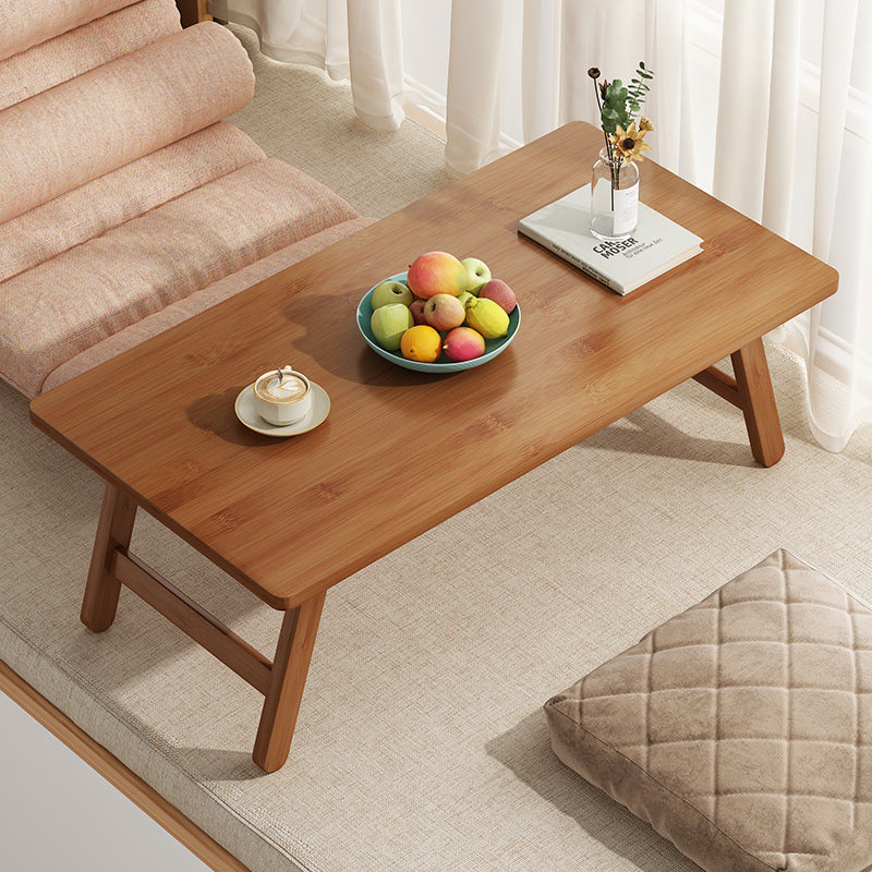 Japanese Bamboo Foldable 1-Tier End Table