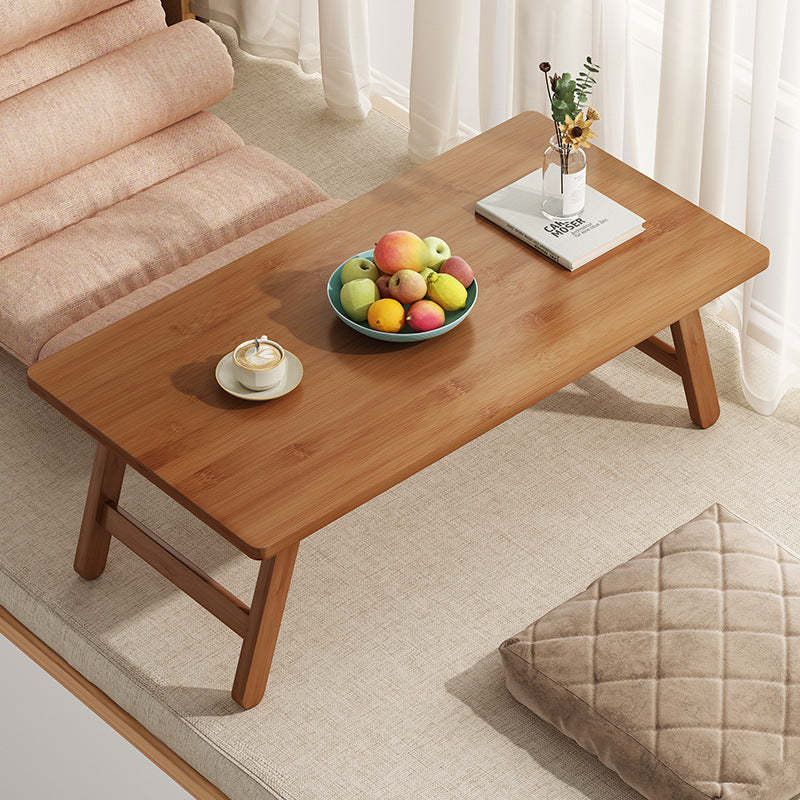 Japanese Bamboo Foldable 1-Tier End Table