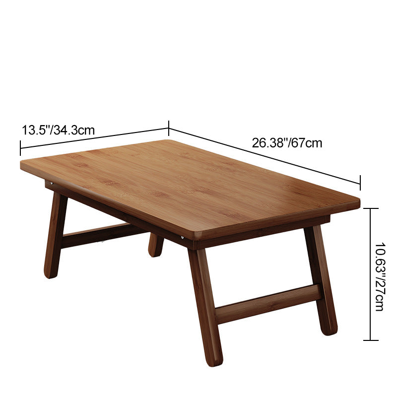 Japanese Bamboo Foldable 1-Tier End Table