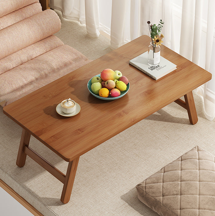 Japanese Bamboo Foldable 1-Tier End Table