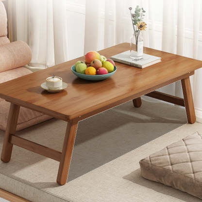 Japanese Bamboo Foldable 1-Tier End Table
