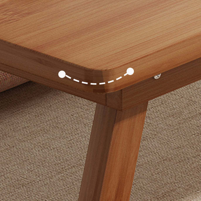 Japanese Bamboo Foldable 1-Tier End Table