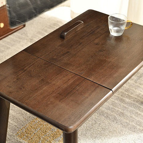 Japanese Wood 1-Tier End Table