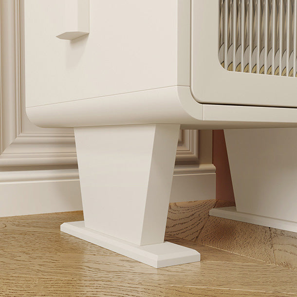 Metal Glass Bunny-Shaped Nightstand 1-Drawer