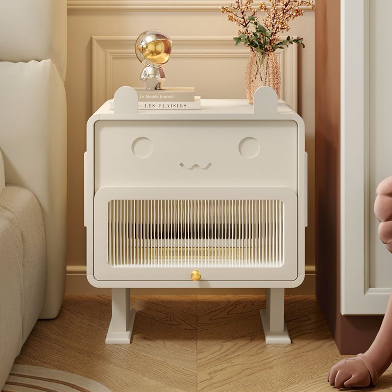 Lighom creative bunny-shaped 1-drawer oak nightstands — 19.69" L x 15.75" W x 22.83" H