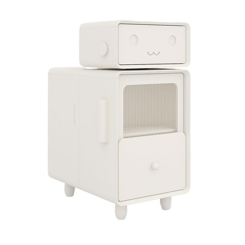 Wood Nightstand 2-Drawer