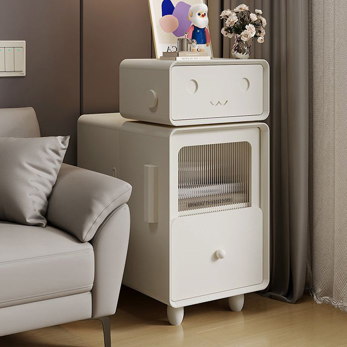 Wood Nightstand 2-Drawer
