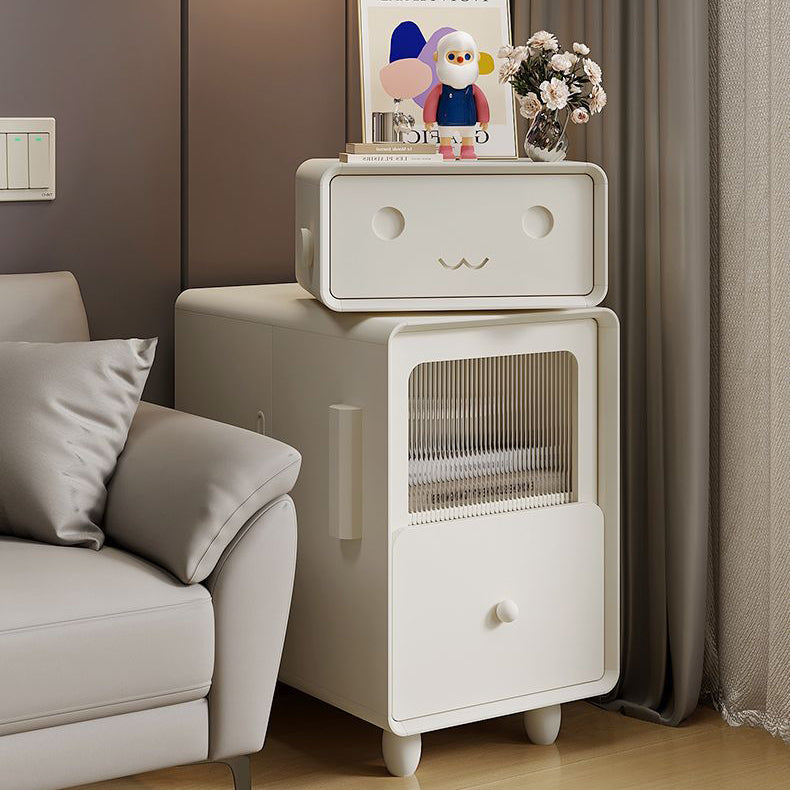 Wood Nightstand 2-Drawer