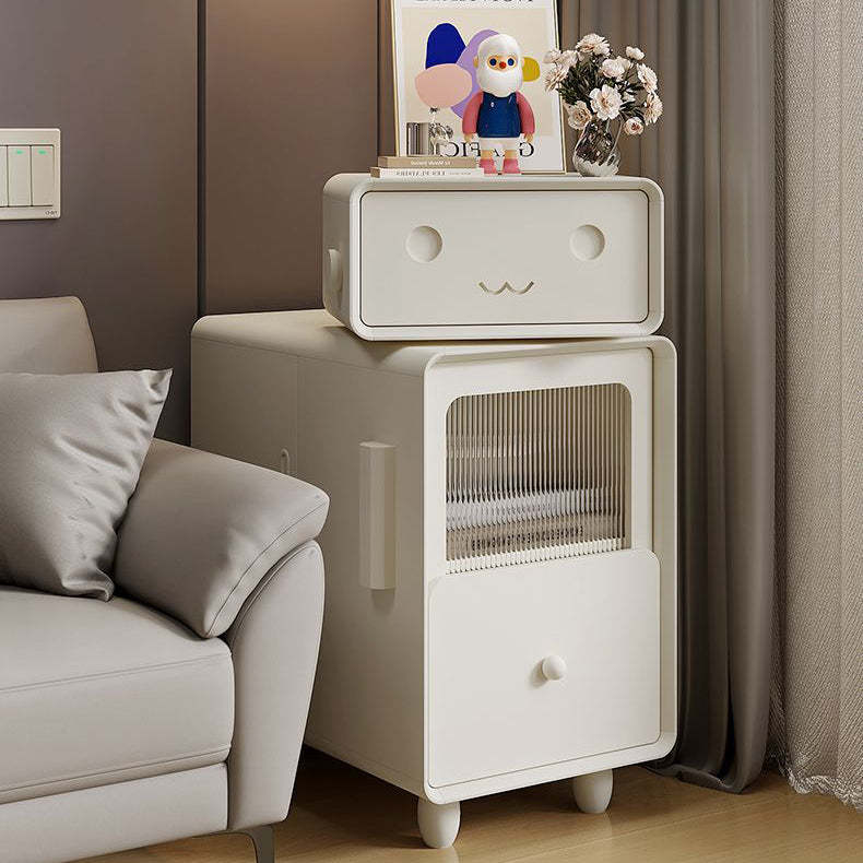 Wood Nightstand 2-Drawer