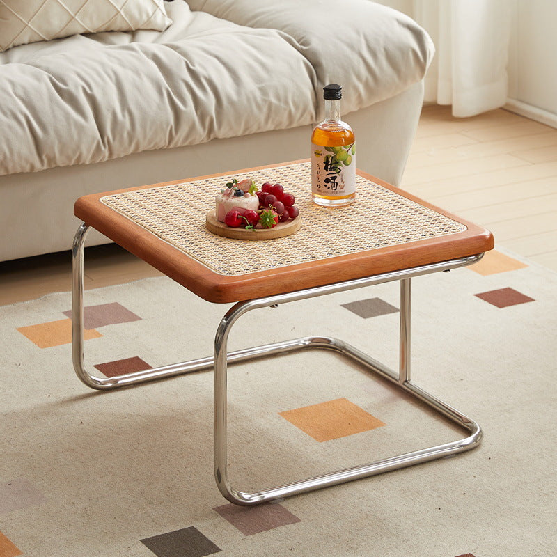 Retro Striped Glass Table