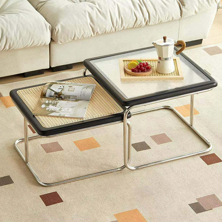 Contemporary Tempered Glass 1-Tier End Table
