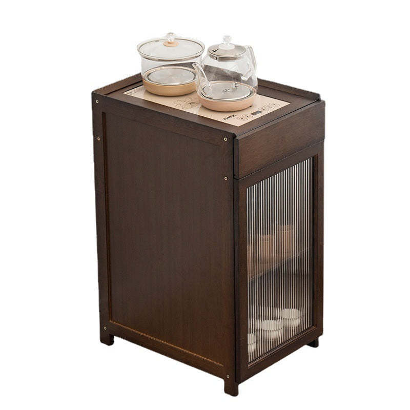 Minimalist Bamboo Acrylic Side Table 1-Drawer