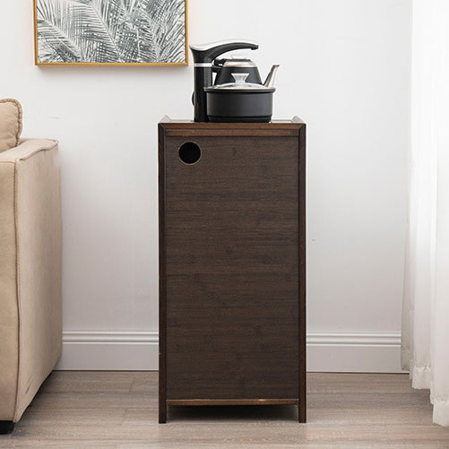 Minimalist Bamboo Acrylic Side Table 1-Drawer